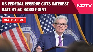 Jerome Powell Live  US Fed Rate Cut LIVE  FOMC Meeting  Jerome Powell Speech LIVE [upl. by Ahse]