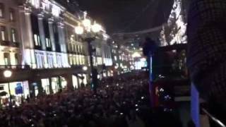 Arthur Christmas Londons Regent Street Christmas Lights Celebration [upl. by Assilem]