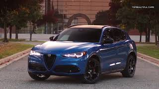 2024 Alfa Romeo Stelvio Veloce MisanoBlue MetallicExterior Interior and Drive [upl. by Brine]