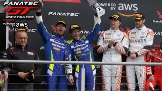 Valentino Rossi Takes First Podium  GT World Challenge Europe powered by AWS [upl. by Nalad]