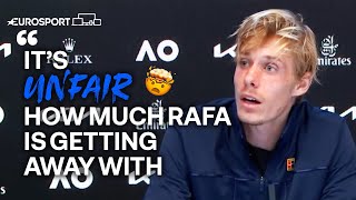 Shapovalov explains corrupt rant during defeat to Nadal  Eurosport Tennis [upl. by Ohploda]