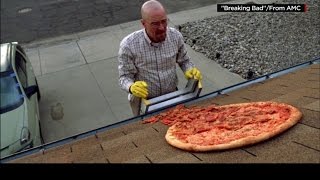 Breaking Bad fans bombard house with pizzas [upl. by Nehtanoj569]