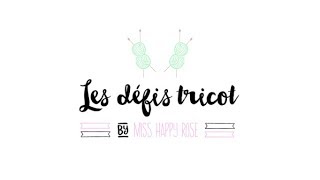 LES DÉFIS TRICOT • Rejoignez notre groupe de tricoteuses [upl. by Llednohs]