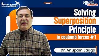 Solving superposition principle in coulomb forces 1  Class 12 Physics Champ  Dr Anupam Jagga [upl. by Ytiak]