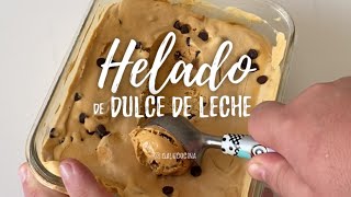 Receta Helado de dulce de leche casero [upl. by Aynosal82]