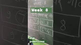 FLN activities week 8 maths practice [upl. by Adelina]