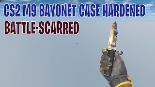 M9 Bayonet Case Hardened BattleScarred  CS2 Skin Showcase 414 [upl. by Darcia]