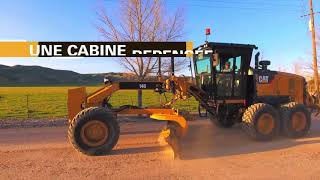 Cat® 140 Niveleuse – Avec Volant Et Leviers de Contrôle [upl. by Tteve262]