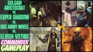 Commander Game  Meren Tymna and Sakashima Sauron Elrond  EDH Format [upl. by Chubb]