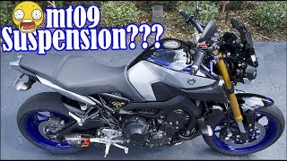 2018 MT09SP Suspension Adjustment [upl. by Ma308]