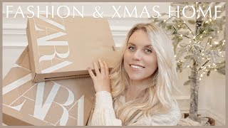 CHRISTMAS ZARA HAUL Fashion amp Home [upl. by Esoryram]