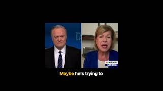 MSNBC Tammy Baldwin reacts to Eric Hovde saying people in nursing homes shouldnt be able to vote [upl. by Kwasi]