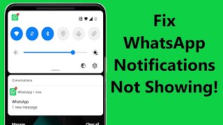 WhatsApp Notification Not Showing On Home Screen  Howtosolveit [upl. by Anyala957]