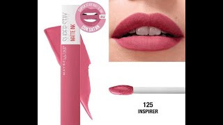 MAYBELLINE SUPER STAY MATTE INK REVIEW  SWATCH [upl. by Akel]