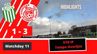 Matchday 11  U19 IP  Diegem Sport vs Tempo Overijse  20232024 [upl. by Eahsed45]