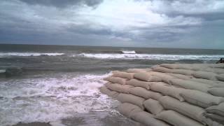 102612  High Tide at Topsail Reef Apartments on North Topsail Beach NC [upl. by Yllor]