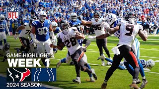 Houston Texans vs Indianapolis Colts  NFL 2024 Week 1 Game Highlights [upl. by Jocelyne]