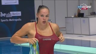 Berlin2014 Womens 1m springboard final [upl. by Nimaj]