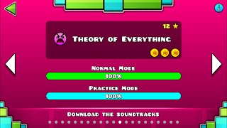 Level 12  Theory of Everything  Geometry Dash [upl. by Kcirde]