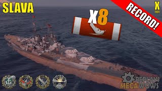 Slava 8 Kills amp 260k Damage  World of Warships Gameplay [upl. by Llenor433]