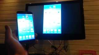 How to Mirror your Galaxy S4 to TV HDMI  MAXAH MHL Micro USB to HDMI Cable Adapter [upl. by Leuams]