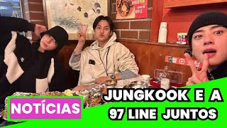 JUNGKOOK MINGYU YUNO E CHA EUN WOO A 97 LINE SE REUNIU PARA JANTAR E BEBER [upl. by Gilbye]