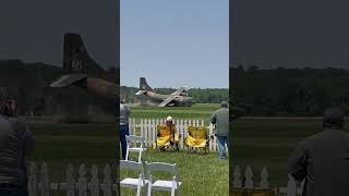 Only flying C123K Provider almost crashes at Geneseo New York airshow thunderpig c123k save [upl. by Auhs]