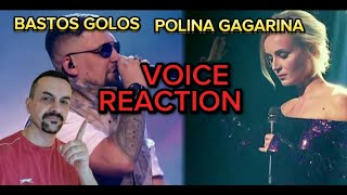 POLINA GAGARINA VOICE Полина Гагарина и Баста  Голос REACTION [upl. by Kaylil]