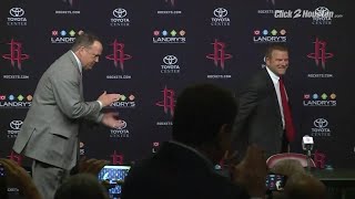 Tilman Fertitta officially introduced as Rockets owner [upl. by Thielen]