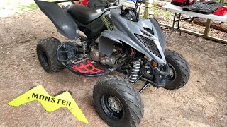 Raptor 700 Build Pt 2 Monster Exhaust Tuner [upl. by Noreht697]