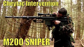 Airsoft War SNIPER Cheytac Intervention M200 Scotland [upl. by Mendy]