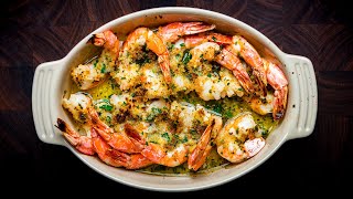 Shrimp Oreganata  Baked Shrimp with Garlic Butter Breadcrumbs [upl. by Htedirem]