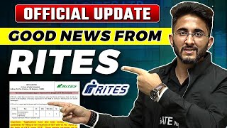 Good News From RITES  RITES Recruitment 2023  Official Update [upl. by Raamaj695]