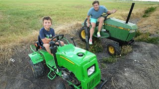 Hudson finds the best kids tractor compilation  Tractors for kids [upl. by Anneirda453]