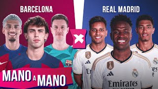 BARCELONA X REAL MADRID QUEM É MELHOR  MANO A MANO DO CAMPEONATO ESPANHOL [upl. by Orton]