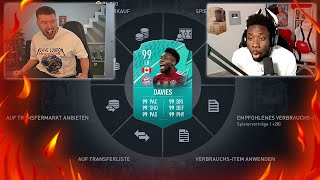 ICH SPIELE vs 99 ALPHONSO DAVIES 🔥😱 FACETIME MIT DAVIES [upl. by Rhee824]