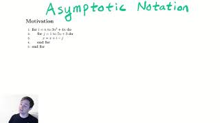 Asymptotic Notation 1  Introduction [upl. by Filide]