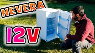 😎NEVERA 12 v para furgoneta camper  autocaravana y con COMPRESOR 54 [upl. by Alyad]