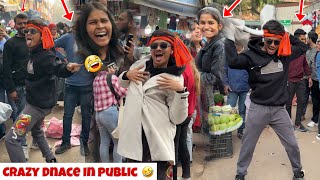 Crazy and Funny Dance in Public🤣epic reaction😱Watch till end❤️ [upl. by Arreis861]