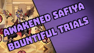 AFK Arena  Awakened Safiya Bountiful Trials [upl. by Ydnir]