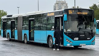 Călătorie cu Autobuzul Otokar C18 6829 pe Linia 104 [upl. by Etireugram]