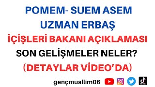 İçişleri bakanı 31 dönem POMEM jandarma Subay astsubay uzman erbaş alımı ile ilgili açıklaması [upl. by Airdni]