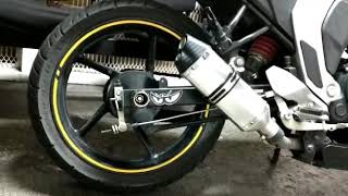 ESCAPE TIPO AKRAPOVIC DOBLE SALIDA YAMAHA FZ VENTAS5521173689 [upl. by Skiest]