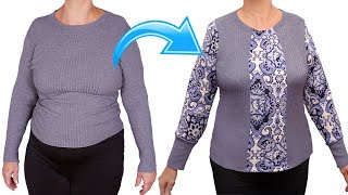 A sewing tip how to upsize a sweater easily [upl. by Hervey]