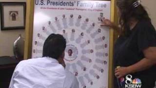 Local Girl Connects Obama To Most US Presidents [upl. by Petie]