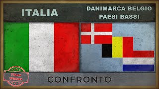 ITALIA vs DANIMARCA BELGIO PAESI BASSI  Confronto Militare 2018 [upl. by Anivid]