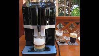 EQ300 automatic coffee machine Siemens How to install Review and testing Espresso [upl. by Oiragelo634]