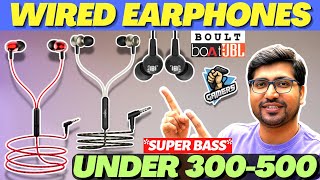 TOP 4🔥Best Wired Earphones 2024🔥Best Earphones Under 500 rs🔥Best Wired Earphones Under 500 [upl. by Ynatil850]