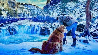 Landscape Photography Winter Waterfall [upl. by Sadiras303]