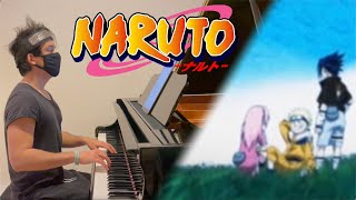 Naruto Ending 1  Wind by Akeboshi piano cover  sheet music [upl. by Amehr]